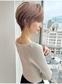 ショートボブ髪型30代40代50代前髪あり前髪なし面長丸顔【倉田】