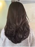 【上田】ロングレイヤーカットバタフライカット海外風レイヤー