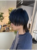 ウルフカットアウターカラー