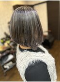 バレイヤージュボブカラー