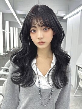 マウル ナゴヤ 名駅(MAEUL NAGOYA) 韓国前髪 くびれヘア 夏のヘアアレンジ 暗めカラー