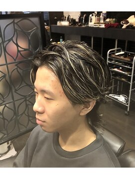 フェザーパーマ　　山口/宇部/理容室/理容院/フェザーパーマ