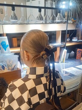 ノマニカ バイ ルレーヴ 池田店(noma-nika by Le reve) カチモリ×リボンのお洒落ヘアセット