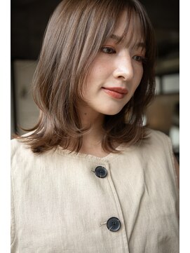 エインアンリー 明治神宮前(AIN.ANLY.) ミディアム毛先パーマ、ボブ毛先パーマ、ニュアンスパーマ