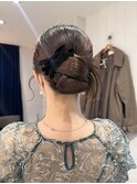 カチモリシニオン/結婚式お呼ばれヘア/ヘアアレンジ