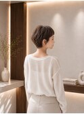 ふわっと女性らしいショートスタイル