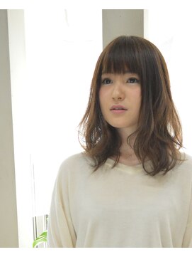 ヘアカフェ コトノハ(hair cafe Kotonoha) 【コトノハ】大人可愛い とろみエアリー ハイライト グレージュ