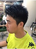 【お客様スタイル】アップバング ソフトモヒカン