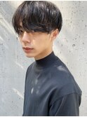 【quon men's】黒髪マッシュ×ケアパーマ　-天神 今泉 薬院-