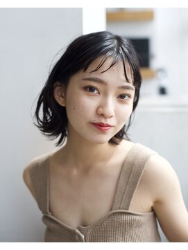 スタジオ エット(studio ett) 【studio ett】アンニュイナチュラル　耳掛け外ハネボブ