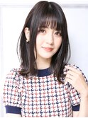 大人可愛い小顔秋カラーこなれミディ A10