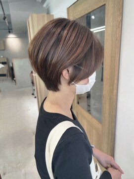 ルネ 北千住(Renee) くびれショート_ オルチャンヘア_ダークグレージュ_ワンホンヘア