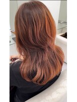 ヘアポジション 横手(HAIR Position)&nbsp;ブリーチカラー、オレンジ