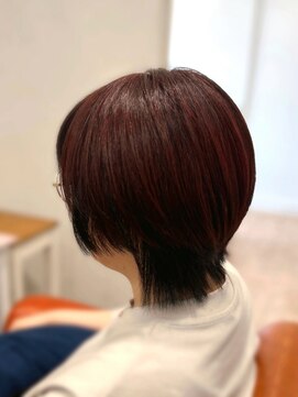 シエル 長岡市(ciel) ショート×ウルフ×ボブ×アンブレラカラー 20代30代40代50代