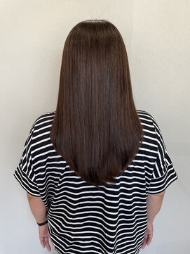 リブール 碧南店(libuR) 髪質改善艶ブラウンロングヘア