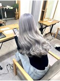 20代30代40代グレージュ艶感ストレート透明感ナチュラル