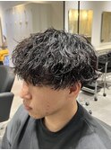 波巻きパーマ×刈り上げマッシュ【EIGHT北千住 】