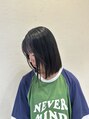 ウィズ 松戸店(Wiz) 今流行りのタッセルボブです。パツっと感がとっても可愛いです!
