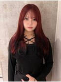 レイヤー×裾カラー
