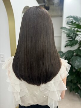 ネウィサリュー 立川(newi saLyu) 髪質改善/酸性ストレート/縮毛矯正/暗めカラー/ココアブラウン