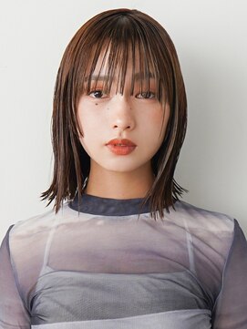 ドーチェ 茨木店(DOCHE) ブラウンカラー×シースルーバング