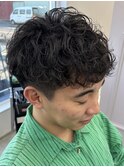ダウンバングショートパーマ(古河市/ワンカールパーマ/ショート)