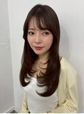レイヤーカット/小顔カット/オリーブベージュ/髪質改善3