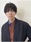 マッシュパーマ ニュアンスパーマ マッシュレイヤー 黒髪パーマ