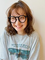 パーマ レイヤー 顔まわりカット イメチェン 小顔カット