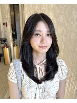 ヘアスタジオ アルス 御池店(hair Studio A.R.S) セミロングレイヤーカットグレージュカラー10代20代30代