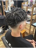 ホワイトメッシュスペインカール