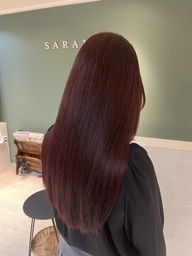 サラジュ 梅田店(SARAJU) sarajuヤスキ　カシスピンク　（ブリーチなしWカラー）