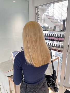 ヘアサロン ガリカ 表参道(hair salon Gallica) Wケアブリーチでつくる柔らかブロンドベージュ