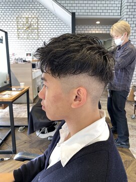 ステレオ ヘアデザイン 安城店(STEREO HAIR DESIGN) フェード×アップバング（12月）