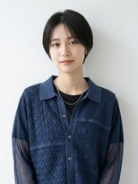 キビト(kibito)&nbsp;黒髪ショートハンサムショート曙橋美容室若松河田美容室20代30代