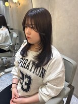 ジーナ 天神(Zina)&nbsp;韓国ヘア/レイヤーカット/顔周りカット/グレージュカラー