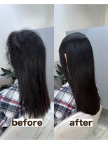 シゲ 自由が丘店(SHIGE) 乾かすだけでまとまる地毛風髪質改善ストレート40代50代縮毛矯正