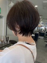 ビューエヒメ(VIEW EHIME)&nbsp;小顔カットショートボブ大人可愛いアッシュオリーブ