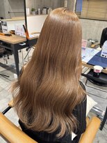 ラボヌールヘアーパルフェ 大宮西口店(La Bonheur hair parfait)&nbsp;ダブルカラー/ハニーベージュ/コテ巻き/韓国ヘア