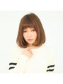 ピースオブヘアー(PEACE of hair)&nbsp;ベージュ系カラーと重めのカットでモテショートボブに♪♪