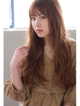 マリアバイアフロート(Maria by AFLOAT) 大人かわいいフェアリーロングデジタルパーマミルクティーカラー