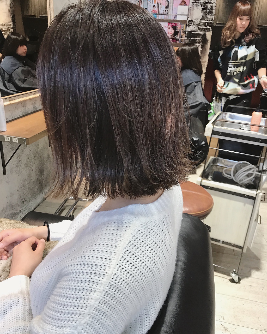 切りっぱなしボブ