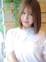 アグヘアースウィート 名駅店(Agu hair sweet)&nbsp;サラサラ×シースルーバングのナチュミディ