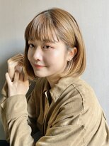 メイクス 表参道(MAKE'S omotesando)&nbsp;マロンベージュ/Aラインボブ/かきあげロング/イメチェン【泉】