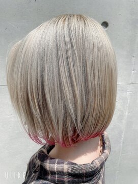 ボアップ 新居浜店(boappu) #裾カラー #ピンク #カラー #ケアブリーチ #ハイトーン #新居浜