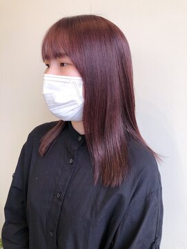 アヴァンセ サニー美容室 ピンクブラウン