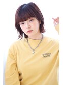 20代30代40代小顔ショートボブ前髪パッツンミニウルフ