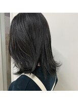 キー(kii)&nbsp;カーキハイライト　ミディアム　福岡　天神　今泉　薬院