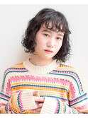 ボブ×ウェーブヘア