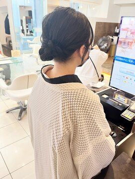 ヘアアンドデイスパ アグー(hair&dayspa AGU) 【横須賀中央 AGU】お着物 ヘアセット ゆるふわシニヨン